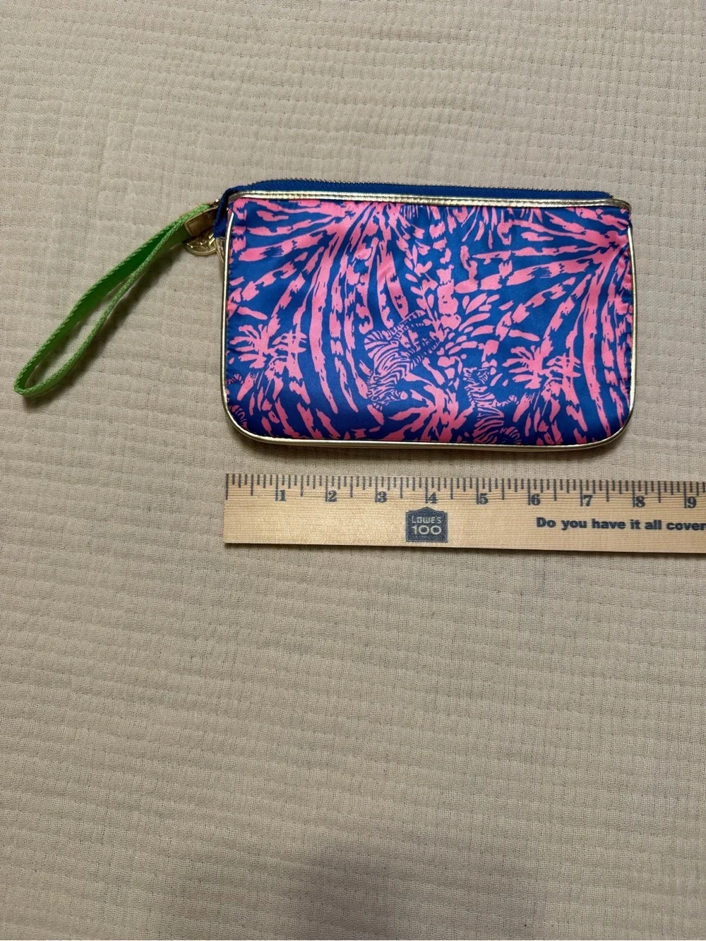Lilly Pulitzer double take zebra wristlet clutch concert stadium